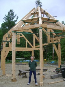 Tom at Advanced Week Timberframing